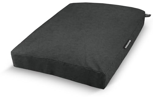 HAPPERS Cojín de Suelo Naylim Mate Impermeable Multiusos para Exterior, Banco y Palets - Comodidad y Versatilidad en un sólo Cojín Gris 60x80