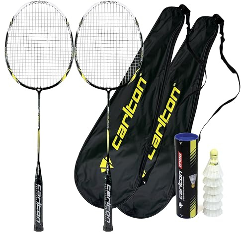 Carlton Pro Series Badminton Racket Twin Set, Cover & Shuttles (Various Options) (Tour)