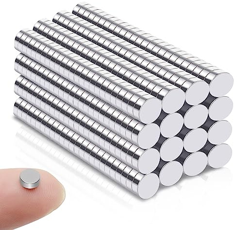 400 mini imanes – Fuertes 3 x 1 mm neodimio imanes para pizarra magnética, pizarra blanca, tablón de anuncios, nevera, puerta, mapa