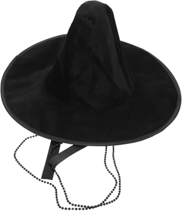 BESPORTBLE Korean Ancient Flat Top Hat Traditional Costume Headwear for Men Stable Stage Cap for Performance and Festival Vintage Korean Headdress with Secure Fit for Themed Parties Black