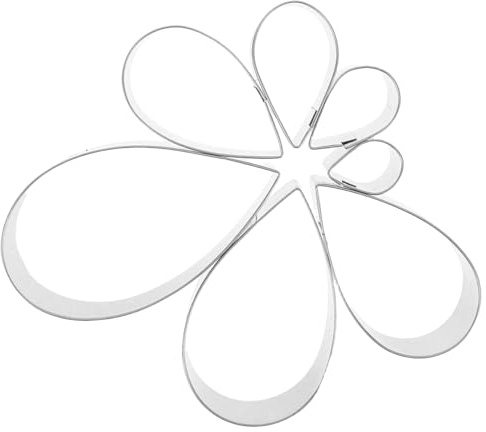 IMIKEYA Taglierine per fondente in acciaio inox 14 pezzi stampi per tagliare petali di rosa e fiori di argilla polimerica strumenti per cuocere e decorare torte set per