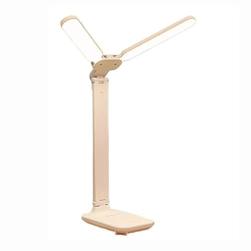 Soggiorno Moderna, banco a Doppia Testa per Home Office, Lampada scrivania con Porta di Ricarica USB, 3 modalità Luminosa e Tavolo da bigio