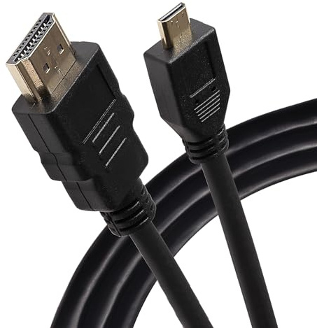 Maplin Micro HDMI to HDMI Cable 3M, 4K 30Hz Ultra HD High Speed, ARC, HDR, 3D, Ethernet, Connect Camera, Raspberry Pi, GoPro, DSLR, Tablet, Phone to your TV, Monitor, Laptop, Projector