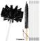 Kaminbürste Stange Set, Kanalentlüftungs Reinigungs set, 1 Nylon Bürstenkopfs Mit 9 Flexibler 410mm Stange Kaminbürsten Set, 1 lange Bürste für Kamin/Trockner Vent/Abwasserrohr/Dunstabzugshaube