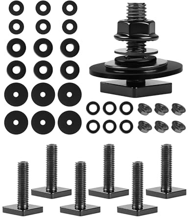 T-Schlitzschrauben für Thule, Yakima Dachträger, Plattform, Frachtkorb, Edelstahl, quadratischer T-Schienen-Bolzenadapter zur Sicherung von Fahrrad/Ski/Kajakträger, Solarpanel, Markise