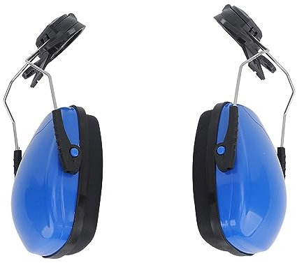 JTLB 1 Pair of Helmet Ear Muffs for Noise Reduction, Safety Hard Hat Hearing Protection Earmuffs Suitable for Construction Site (Blue)