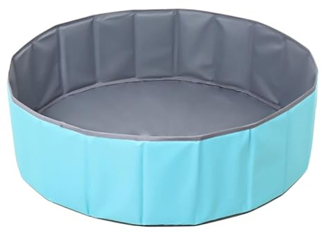 Lotvic Piscina de pelotas plegable para bebés, piscina de bolas para niños, piscina redonda portátil para bebés, alberca de bolas para bebés, niños, niñas, perros, gatos, interiores y exteriores (80