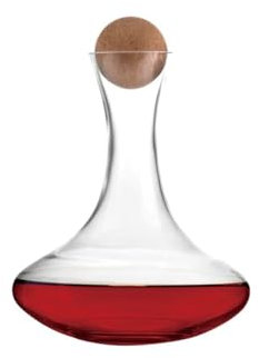 Home ESPRIT Carafe à vin en bois verre 1,5 l