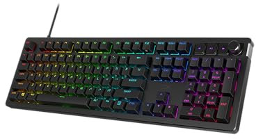 HyperX Alloy Rise – Hot-Swappable mechanische Gaming-Tastatur, PC, Umgebungslichtsensor, Dichtung montiert, lineare Schalter