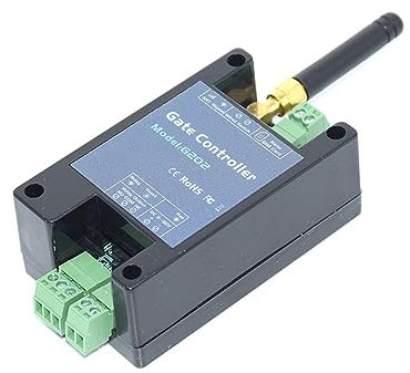 Garagedörröppnare, 4G grindöppnare SMS Fjärrkontroll Enkel reläbrytare for skjutgunga Garageportöppnare,Automatisk portöppnare(2G with Adapter)