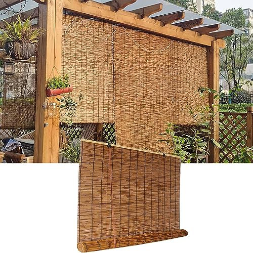 Natürlicher Zaun Bambus Garten Sichtschutz Outdoor Windschutz für y Moskitonetz 90x100cm Dekorativer Rollzaun
