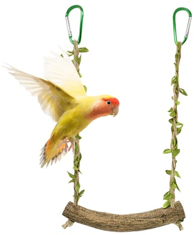 Altalena per uccelli piccoli per pappagalli, altalena per pappagalli, giocattolo per pappagalli, supporto per posatoio, accessori per gabbie per uccelli, accessori per animali domestici