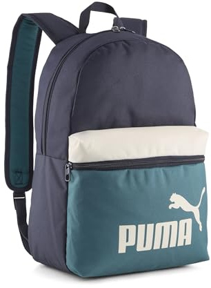 PUMA Erwachsene Phase Rucksack mit Colour-Blocking OneSize, New Navy Emerald Ice Blue Green
