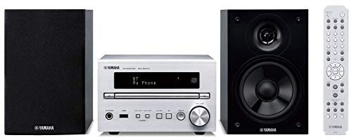 Yamaha - Microcadena Mcr-B270D, Panel Frontal Aluminio, Bluetooth, Sintonizador Dab, Dab+, FM, Plata