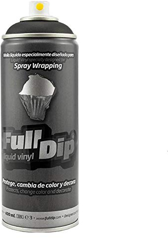 AutoFullCar Pack Sprays Full Dip Negro Mate o Negro Brillo Llantas hasta 20 pulgadas FullDip (NEGRO SPRAY 400 ML)