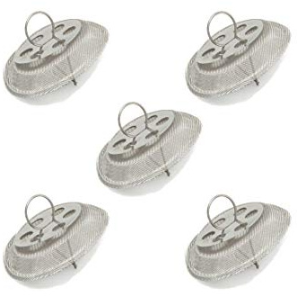 5 Pcs Round Tea Strainer for Spout, Stainless Steel, Kettle Spout Filter - Insert Inside Spout of Teapot 1.53 Diameter