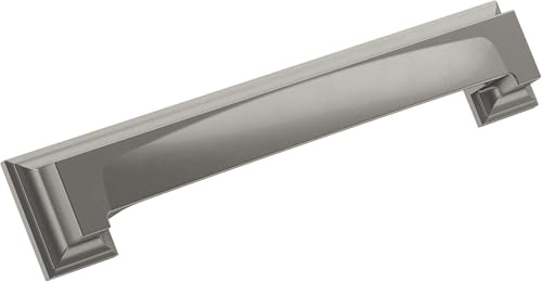 Amerock | Cabinet Cup Pull | Satin Nickel | 5-1/16 inch & 6-5/16 inch (128 mm & 160 mm) Center-to-Center | Appoint | 1 Pack | Drawer Pull | Cabinet Handle | Cabinet Hardware
