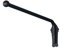 Heavy Duty Swing Arm Curtain Rods, Portiere Rod for Side Panels Window Curtain Display Stand Drapery Arm Fdoor Curtain Rail (Color : Black, Size : 35IN)