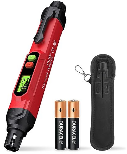 Detector de fugas de gas; detector de propano y gas natural VITITE - Mini alarma de gas portátil para localizar fuentes de fugas de gas combustibles para el hogar y RV (incluye 2 baterías y bolsa de