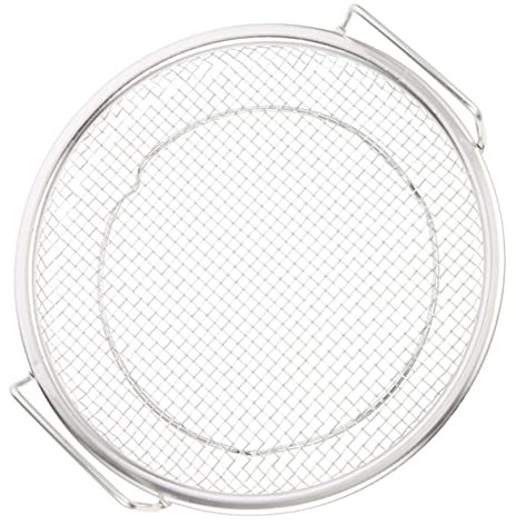 PRETYZOOM Cestini Per Patatine Fritte Cestello Per Patatine Fritte Cestello Per Friggere in Rete Cestello Di Scarico in Acciaio Inossidabile Cestelli Per Friggitrice Rotondi