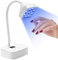 CGBE Mini Lámpara UV Uñas con Sensor Automático Inteligente y 2 Modos de Temporizador 30s/60s, 27W Mini Lámpara de Uñas con 9 Perlas UV+LED, Portátil Secador de Uñas Adecuado para Salón y Hogar