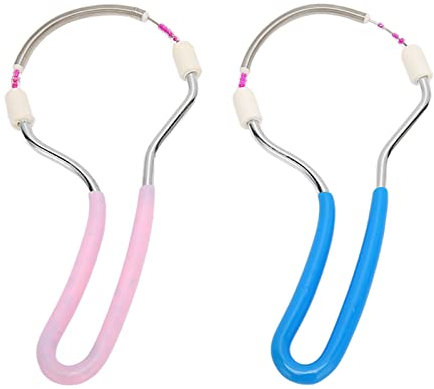 Culnflun 2PCS Spring Facial Hair Remover, Design Portatile per Una Rapida Rimozione Dei Peli, Manici Ergonomici per Una Maggiore Durata, Adatto per Viso, Collo E Altre Aree