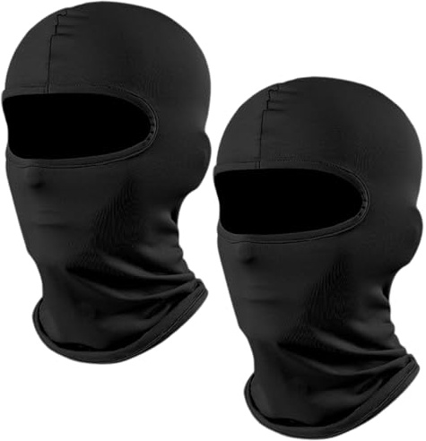 ZOWEXIQ 2 Pezzi Maschera di Passamontagna, Passamontagna Moto da Uomo Donna, Sciarpa Estiva per Il Collo, Balaclava, Ski Mask, Moto Accessori