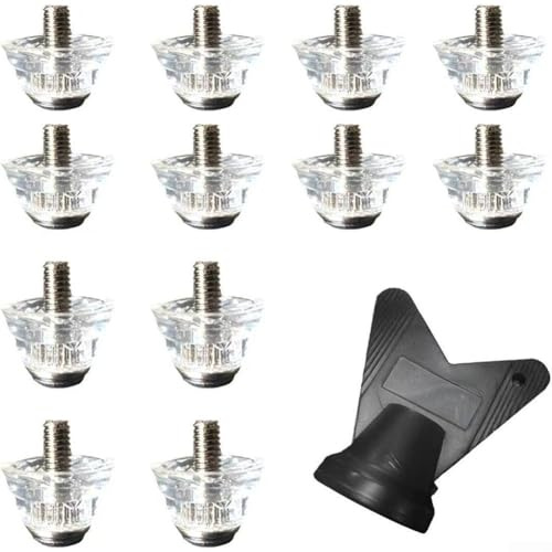 Kit de 12 crampons de rechange pour chaussures de football avec vis M5 de 15 mm, 18 mm, 13 mm, 16 mm pour une meilleure stabilité et une fixation solide sur les crampons lors de matchs intenses (13 mm