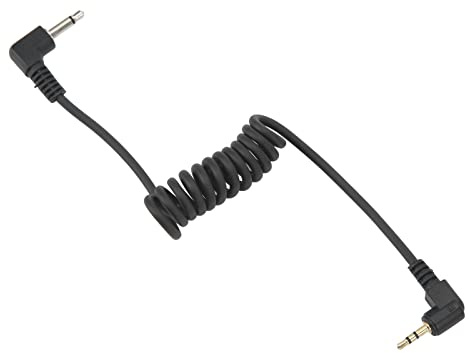 LUCKDANO 2,5 Mm Till 3,5 Mm Kameraavtryckarkabel 2, Till 3, Guldpläterad Leddesign Elastisk Blixt för Fjärrfotografering