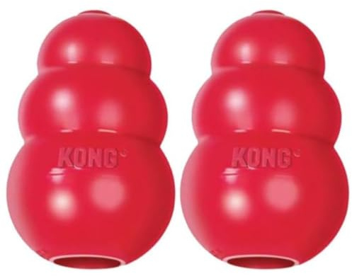 KONG King Hundespielzeug, klassisch, Größe XXL, Rot, 2 Stück