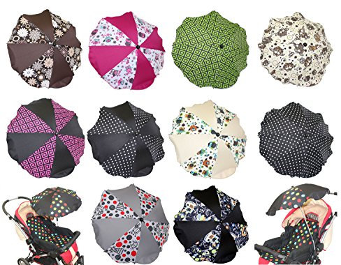 Universal Sonnenschirm Schirm für Kinderwagen Sonnenschutz D25