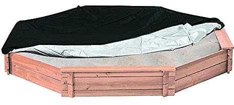 Cozzka Copertura di ricambio per sabbiera ottagonale da esterno, resistente, impermeabile, stretta, per sabbiera ottagonale da 213,4 x 198,1 x 22,9 cm, con orlo elastico, 2 x 2,1 m