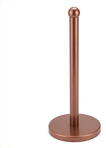 YDZK Toilet Paper Holder Kitchen Dining Table Roll Holder Free Standing Toilet Paper Stand Storage Plating Stainless Steel Bathroom Accessories (Copper)