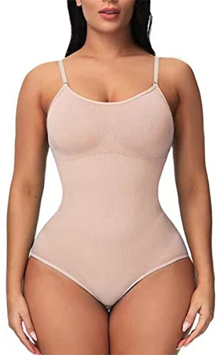 Ronronner Modellering Kvinnor Sömlös Shapewear Bodysuit Bukvax Viktminskning Shaper Korsett Modellerande Underkläder Underkläder Slimming Bodysuit Bustier sömlösa, Beige, L