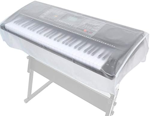 Copertura per tastiera per pianoforte, coperture per pianoforte trasparenti impermeabili antipolvere, coperture per tastiera elettrica espandibili per tastiera elettronica a 76 tasti