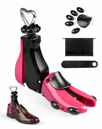 LAOYE Embauchoir Chaussures Homme Femme (1 Pièce), Écarteur Chaussure Réglable Agrandisseur Chaussure 4 Voies, Embauchoirs Bottes Réglable Longueur et Largeur avec Chausse-Pied