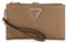 GUESS Damen Laurel Double Zip Wallet, Organizer-Geldbörse, Dark Taupe