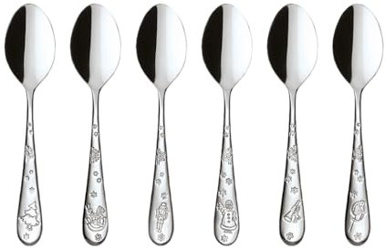 Villeroy & Boch – Toy's Delight Kaffeelöffel Set 6 teilig Silber Platin, Spülmaschinenfest, Kaffeelöffel Besteck Set Rostfrei, Besteckset Kleine Löffel, Edelstahl