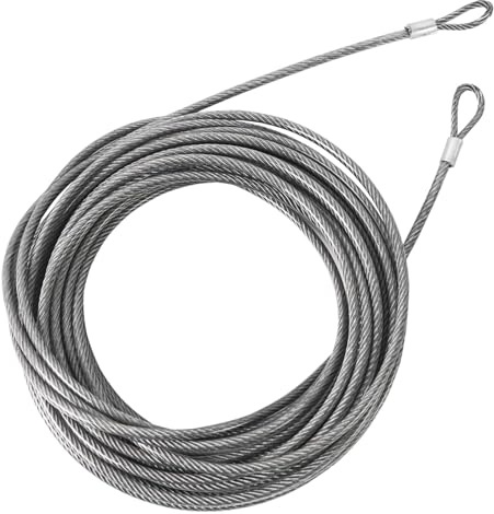 Aoneky 41ft 1/4'' Double Loop Stainless Steel Volleyball Net Professional Replacement Cable