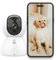 Wiby Telecamera di Sorveglianza WiFi Interna 2.4/5GHz, IP WiFi Interna 1080P, 355°/90° PTZ, Audio Bidirezionale, Visione Notturna IR, Rilevamento del Movimento, Compatibile con Alexa/Google Home