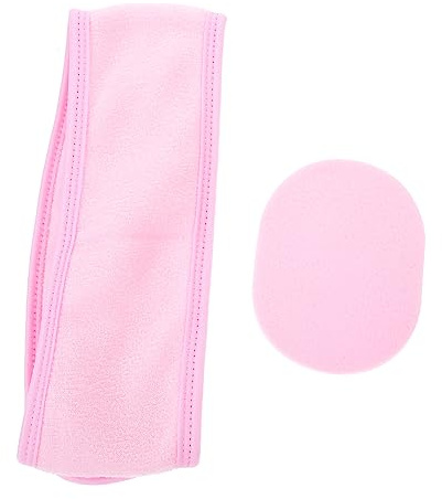 FRCOLOR Bandeau Spa Pour Femmes Éponge Visage Douce Bandeau Douche Et Bain Léger Et Pratique Pour Voyages Et Soins Du Visage