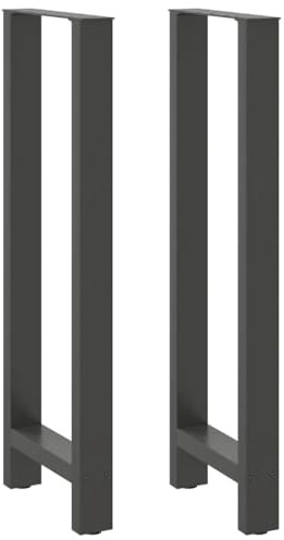 vidaXL Patas para Mesa de Bar Antracita (2 Unidades, 40 x 110-111 cm, Acero)