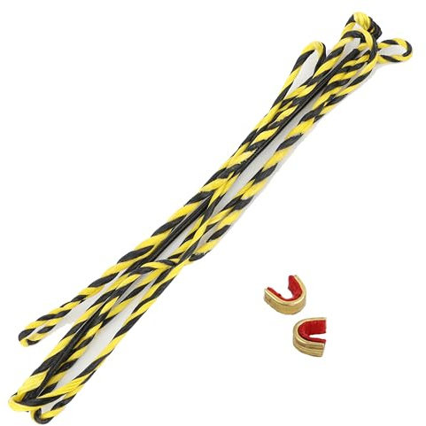 HNZMDY 56/58 Flemish Twist Bow String Replacement 12/14/16 Strands Recurve Bow Traditional Longbow Bowstring with 2 Pcs String Nock