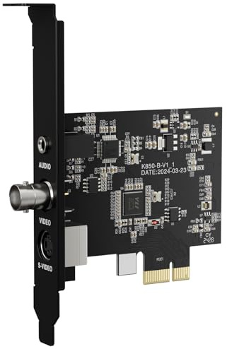 PCIE Video Capture Card, HDMI Capture Card for Streaming, Gaming & Recording, HDMI Video Capture Board, Pass-Through with Ultra-Low Latency on Windows 8, 10, 11 & Linux