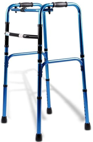 Andador plegable for personas mayores, portátil, de altura ajustable, sin ruedas