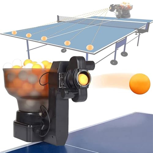 Macchina del lanciatore dell'alimentatore della palla da ping pong, robot automatico di ping pong per uso domestico e scolastico
