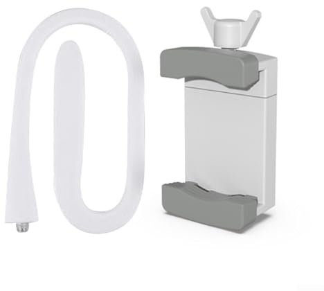 Soporte de cámara, con estructura flexible de cuello de cisne y mecanismo de sujeción seguro para la cuna para un uso diario confiable