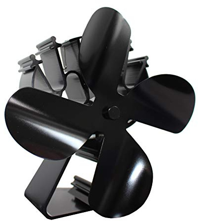 4 Blade Stove Fan ECO-Friendly and Efficient Heat Powered Stove Top Fan Wood Log Burner Fire 12 Month Warranty