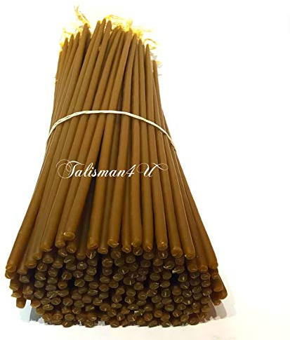 100 Beeswax Taper Candles 9 Inch Tall Church Jerusalem Holy Land Scented Candle Gift Box