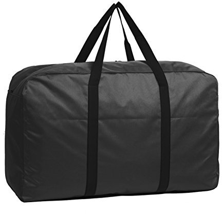 180L Large Bedding Storage Bag with Zips Handles for Duvet Blankets Pillows Toys Black Underbed Clothes Organiser Household Laundry Bag House Moving Bag Travel Luggage Carry Bag Duffle,100x55x33cm